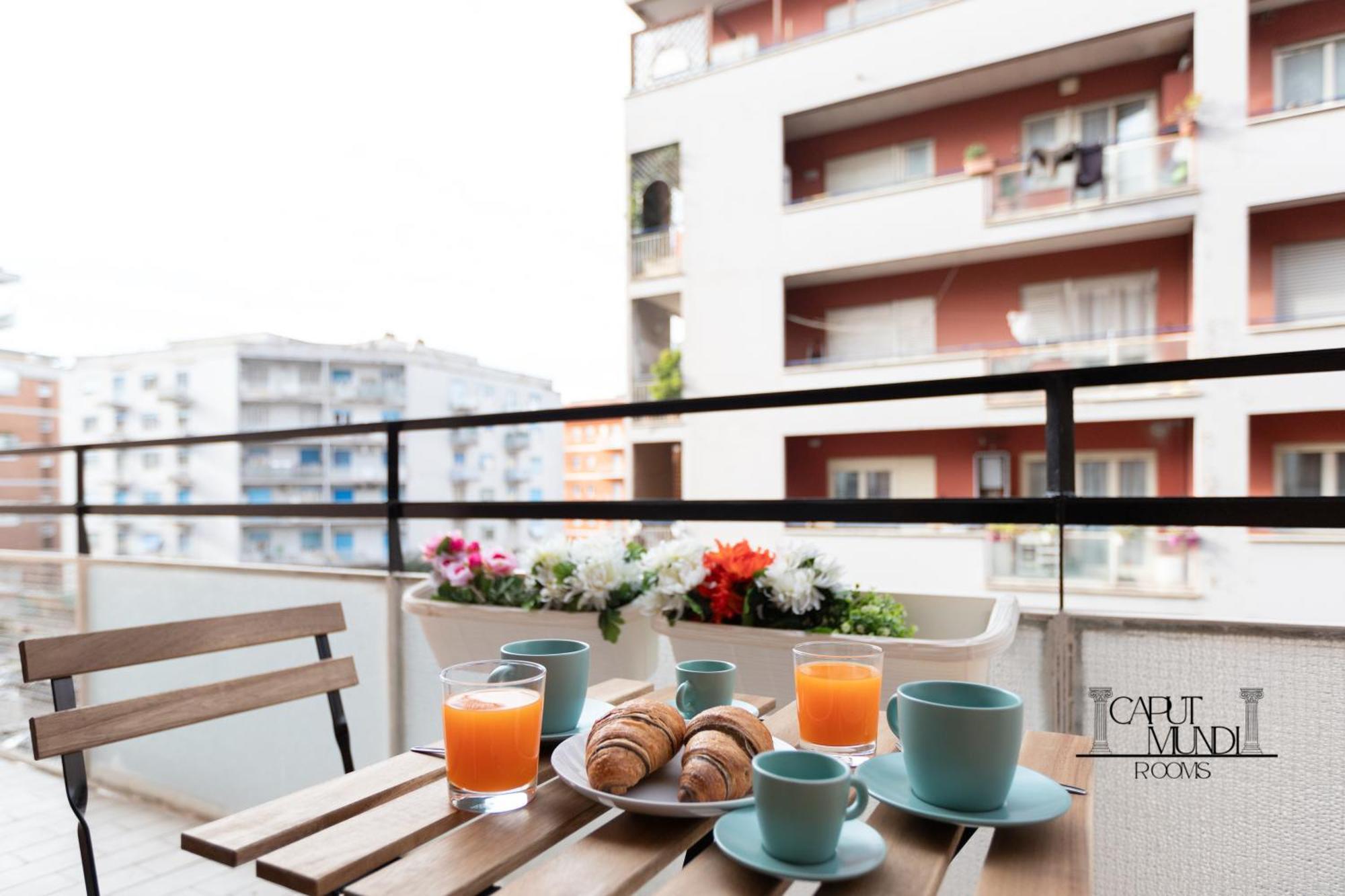 Caput Mundi Rooms - 100Mt To Metro A, Terrace, A-C, 15 Min To Center 罗马 外观 照片